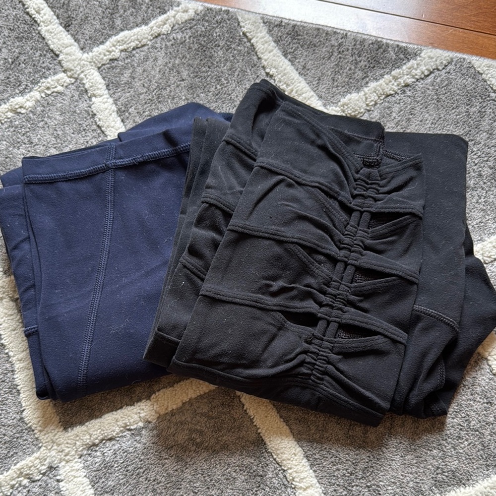Athletica Black and Navy Leggings